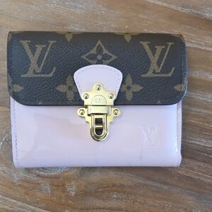 Louis Vuitton Pink and Black Monogram Wallet